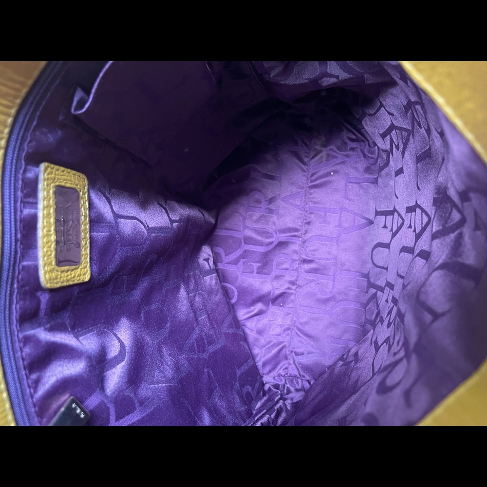 FURLA leather mustard yellow woman tote - Picture 6 of 7